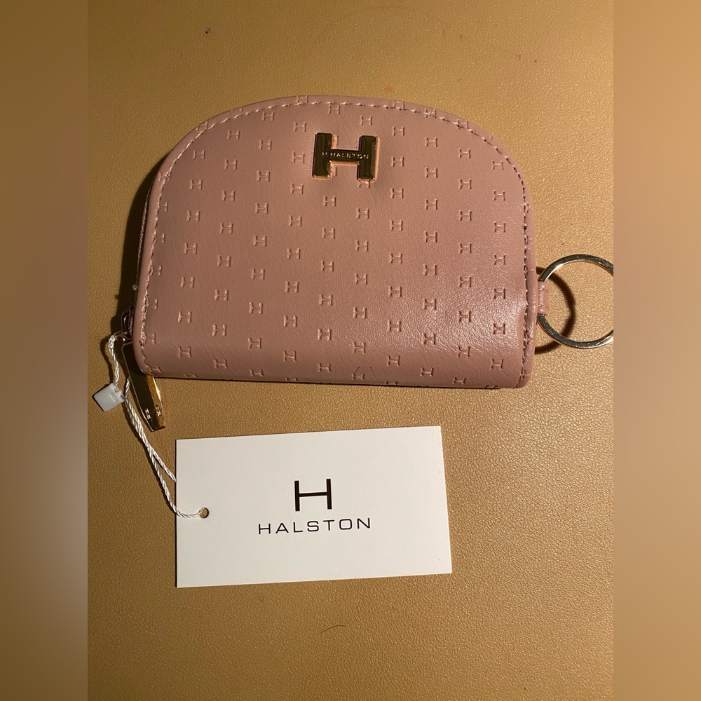 Halston Pink card wallet